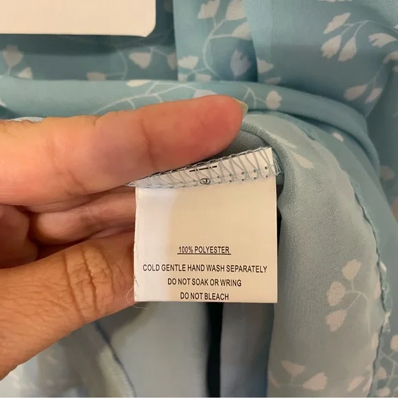 Selfie Leslie Teal Floral Dress - Picture 7 of 8